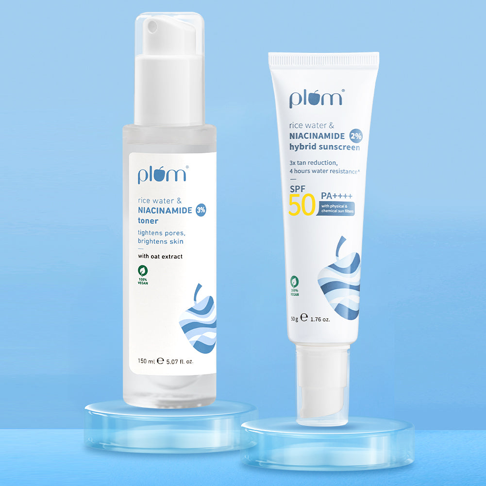 Niacinamide & Rice Water Tone & Protect Combo