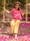 Set of 2 - Linda Organic Cotton Block Printed Top & Pants Set