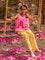 Set of 2 - Linda Organic Cotton Block Printed Top & Pants Set