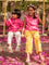 Set of 2 - Linda Organic Cotton Block Printed Top & Pants Set
