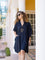 Zen Black Kaftan Shirt Dress