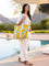 Take Me to The Beach Hand block Printed Tote Bag