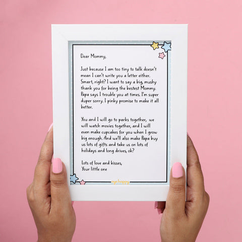 Letter for New Moms ( Frame )