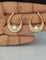 Designer Crescent Pearl Sparkle Stud Earrings