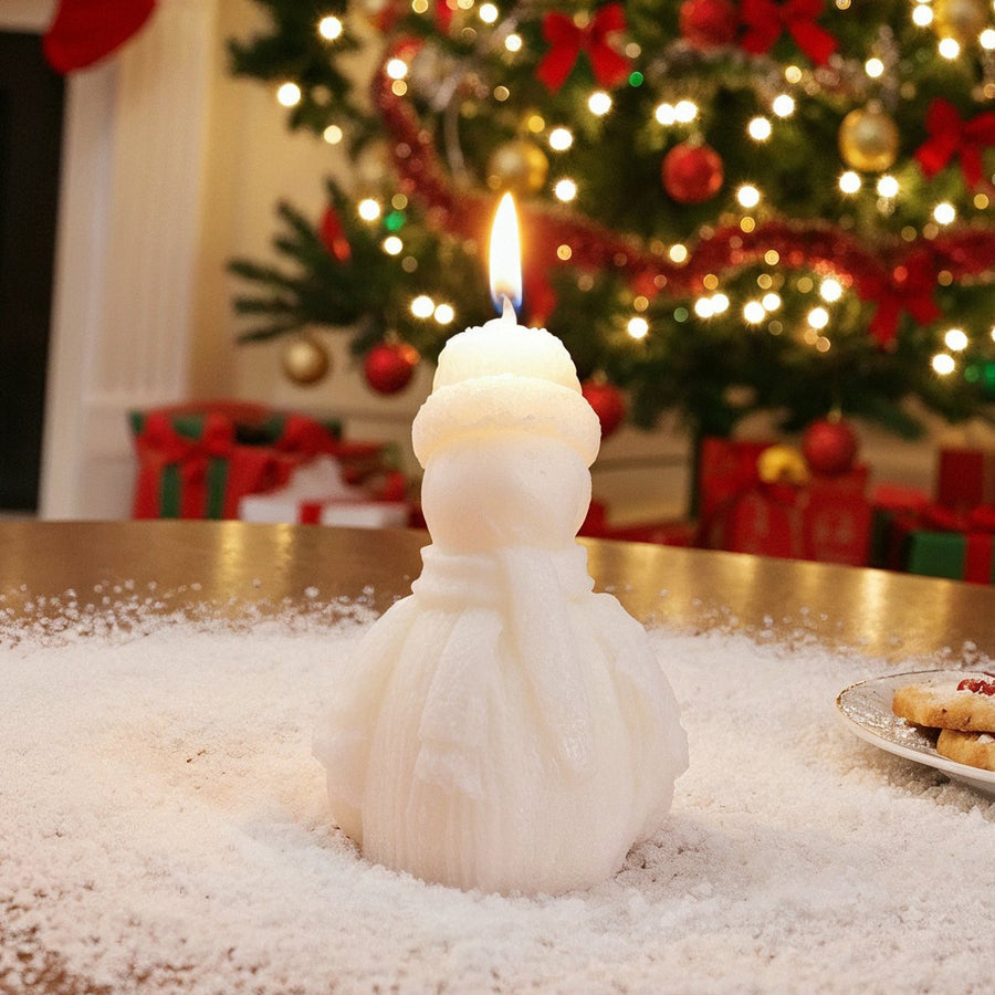 Snowman Candle