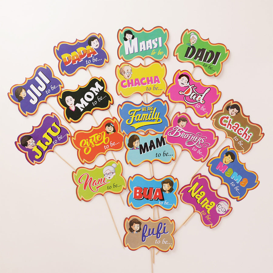 Family-to-be Party Props