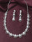 Designer Zirconia Pearl Necklace Set