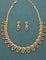 Designer Gold Plated Zirconia Necklace Set