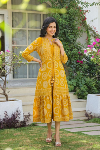 Anarkali kurti Set