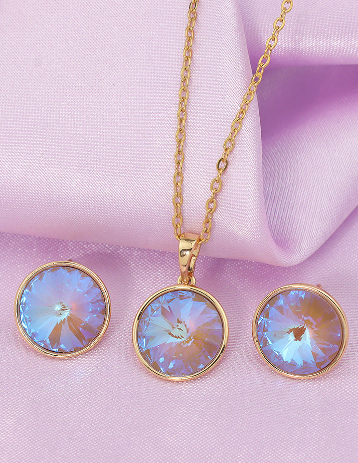 Designer Swarovski Crystal Chain Pendant