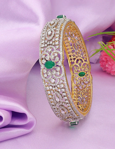 Designer Zircon GJ Polish Bangle ZBGL11130