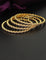Designer Zirconia Zigzag Radiance set of 4 Bangles