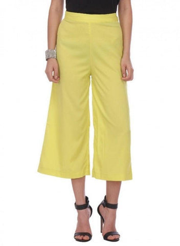 Yellow Cropped Pants