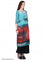 Blue Printed 3/4 Sleeve kurta