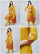 Mustard Muslin Digital Print Three Piece Set