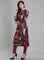Multicoloured Printed Mandarin Neck kurta