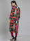 Multicoloured Printed Mandarin Neck kurta