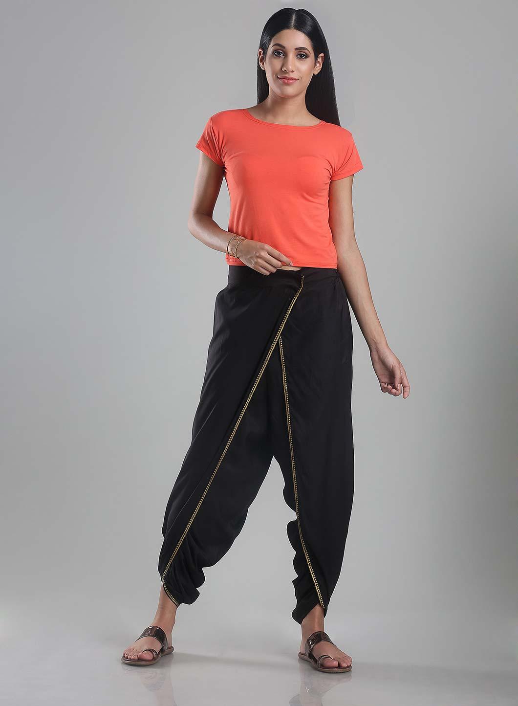 Black Dhoti Pants
