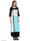 Blue Printed 3/4 Sleeve kurta