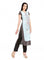 Grey Printed Short Sleeve kurta