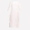 White Round Neck Printed kurta