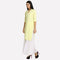 Yellow Mandarin Neck 3/4 Sleeve kurta