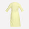 Yellow Mandarin Neck 3/4 Sleeve kurta