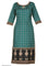 Green Printed 3/4 Sleeve kurta