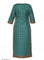 Green Printed 3/4 Sleeve kurta