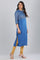 Blue Band Collar Embellished kurta
