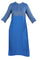 Blue Band Collar Embellished kurta