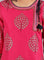 Pink Round Neck Printed kurta