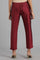 Maroon Straight Pants