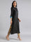 Black Mandarin Neck Kaleido kurta