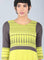 Green Round Neck Printed kurta