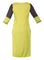 Green Round Neck Printed kurta