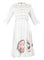 White Mandarin Neck Striped kurta