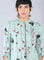 Green Mandarin Neck Printed kurta