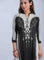 Black & White Mandarin Neck Printed kurta