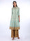 Mint Green Mandarin Neck Printed kurta