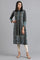 Blue Mandarin Neck Yarn-dyed Winter kurta