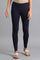 Navy Blue Solid Tights