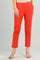 Orange Solid Trousers