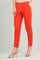 Orange Solid Trousers