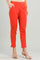 Orange Solid Trousers