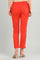 Orange Solid Trousers