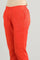 Orange Solid Trousers