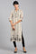 Ecru Shirt Collar Printed kurta