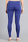 Blue Solid Tights