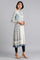 Ecru Round Neck Winter kurta